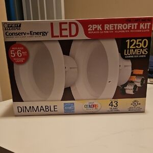 Feit Electric LED 2PK Retrofit Kit - White - New In Box!!